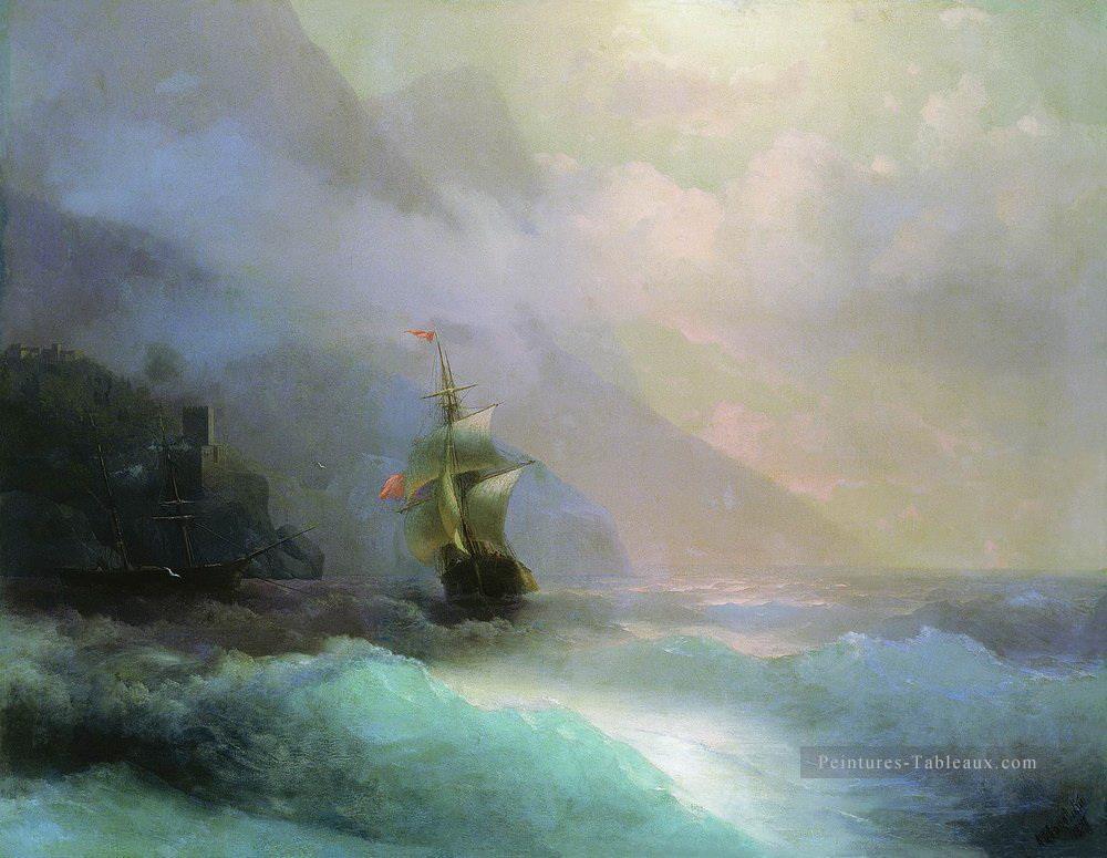 paysage marin 1870 1 Romantique Ivan Aivazovsky russe Peintures à l'huile